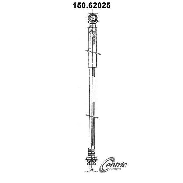 Centric Parts Brake Hose, 150.62025 150.62025 - main